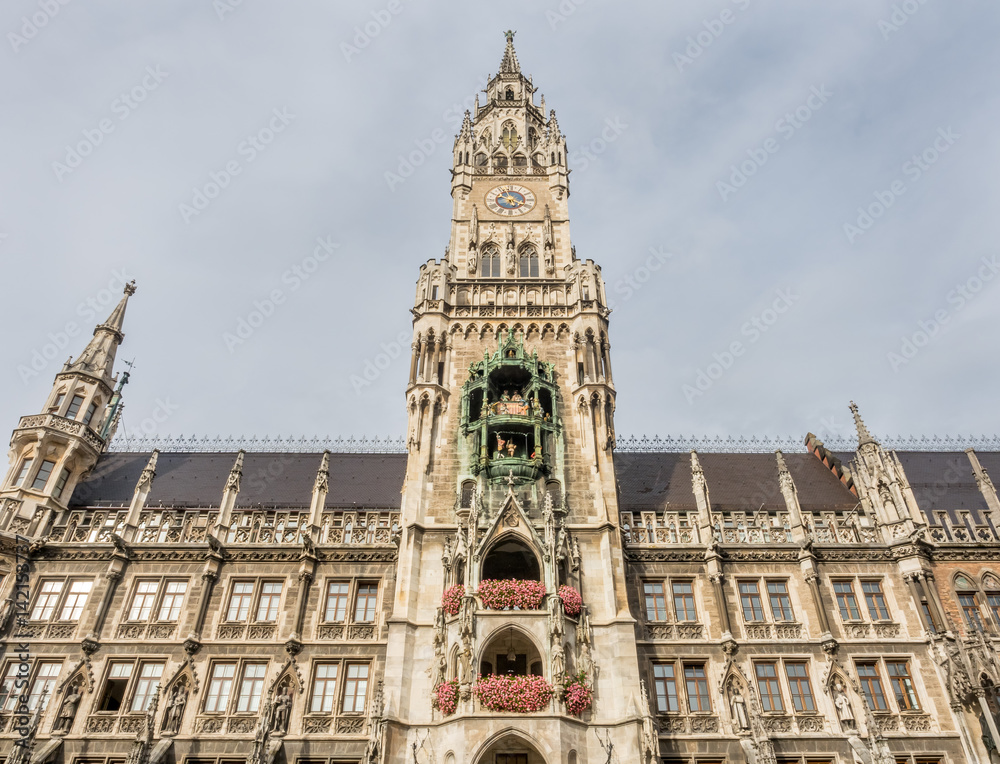 Fototapeta premium New Town Hall, Neues Rathaus, in Munich, Germany