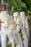 White flowers decoration - close up