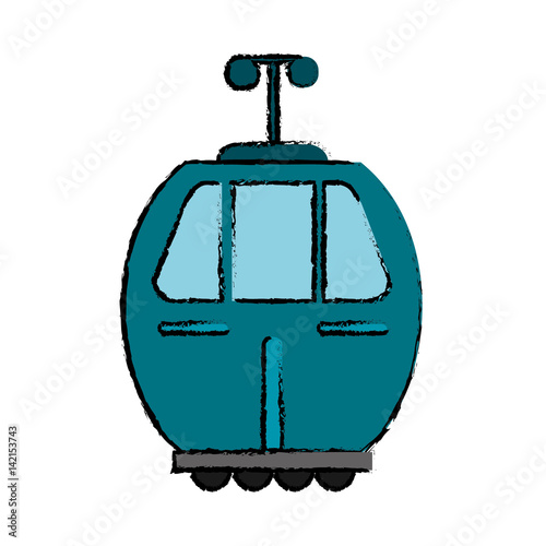 cable car transport icon vector illustration eps 10