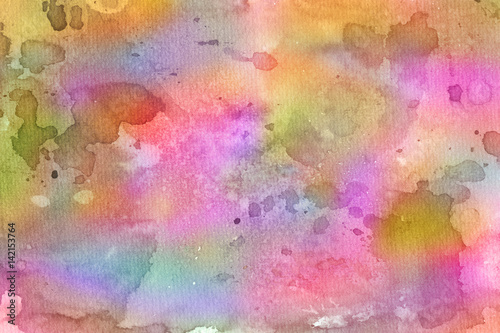 Watercolor Wet Background. Abstract colorful watercolor for background. © itim2101