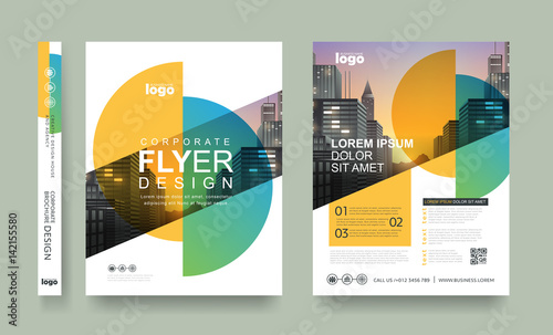 poster flyer pamphlet brochure cover design layout space for photo background, vector template in A4 size
