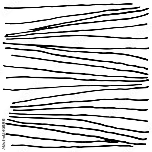 Vector hand drawn ink texture with stripe and lines.