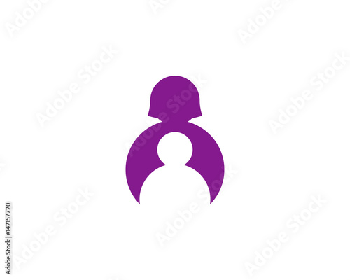 Kid Care Icon Logo Design Element