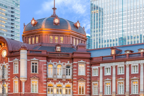 Tokyo Station , A railway station in the Marunouchi business district of Chiyoda , Tokyo , Japan. Tokyo Station is the main intercity rail terminal in Tokyo and busiest station in Japan