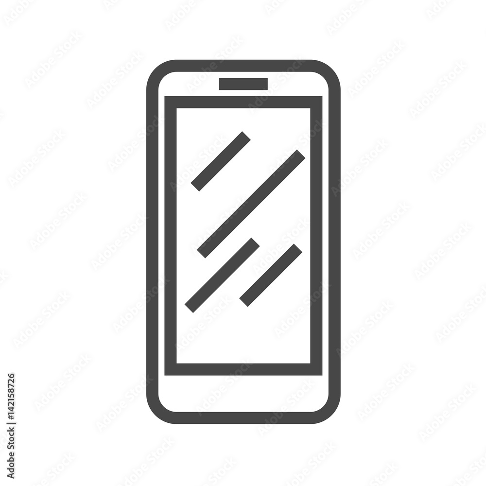 Smartphone Thin Line Vector Icon. Flat icon isolated on the white background. Editable EPS file. Vector illustration. Smartphone Thin Line Vector Icon. Flat icon isolated on the white background. Editable EPS file. Vector illustration.