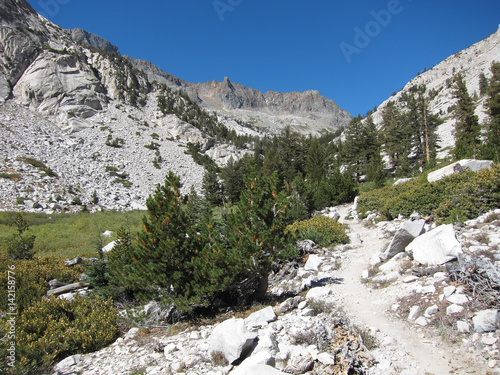 Hiking trail in Kings Canyon National Park 