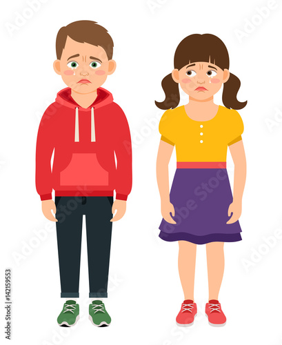 Crying kids characters