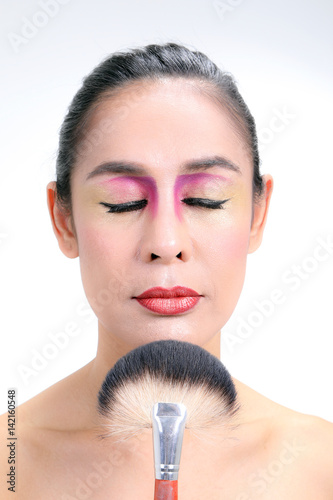 Asian Woman Fashion Makeup.