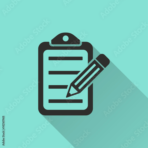 Clipboard - vector icon.