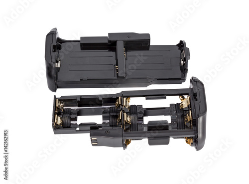 Adapters AA and Li-Po batteries for the battery grip modern DSLR camera