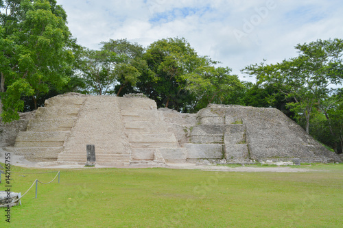 Ancient Mayan Ruins in Belize Central America photo