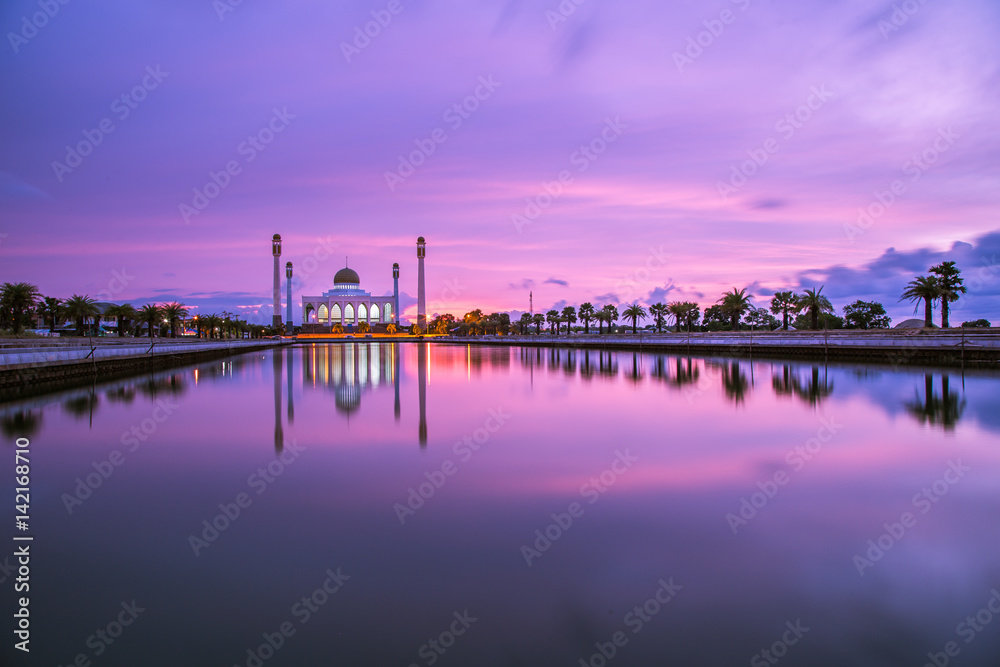twilight Mosque in songkhla