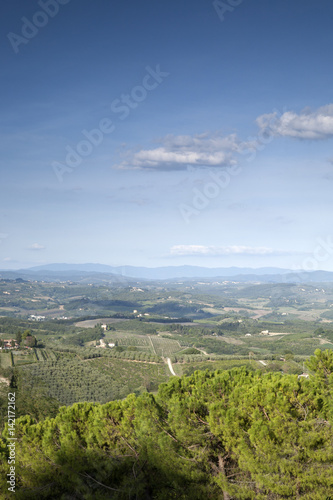 Countryside near San Gimignano; Tuscany;