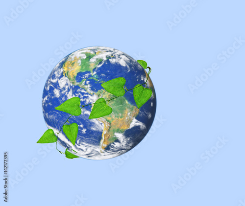 Green planet.Elements of this image furnished by NASA
