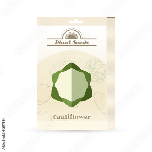 Pack of Cauliflower seeds icon