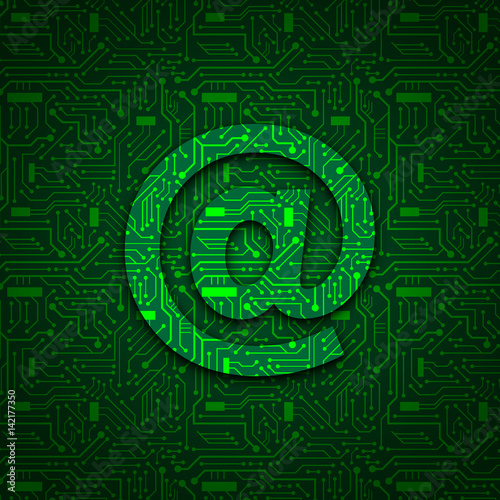 @ Circuit Board Letters Icon