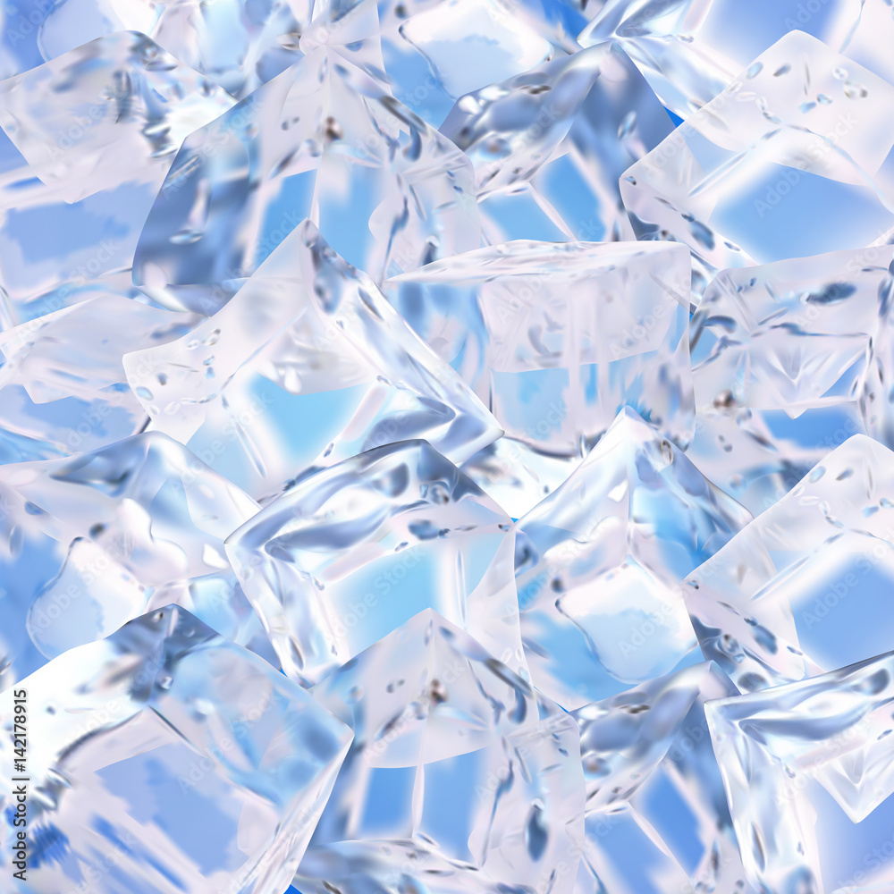 Background with ice cubes Background with ice cubes