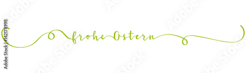 frohe ostern schleife grün