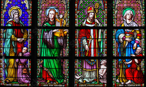 Stained Glass - Catholic Saints