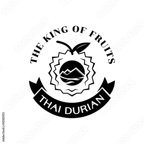 thai durian king fruit logo
