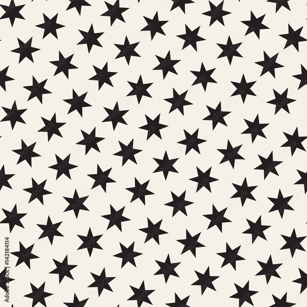 Trendy Texture With Scattered Geometric Shapes. Vector Seamless Pattern. Trendy Texture With Scattered Geometric Shapes. Vector Seamless Pattern.