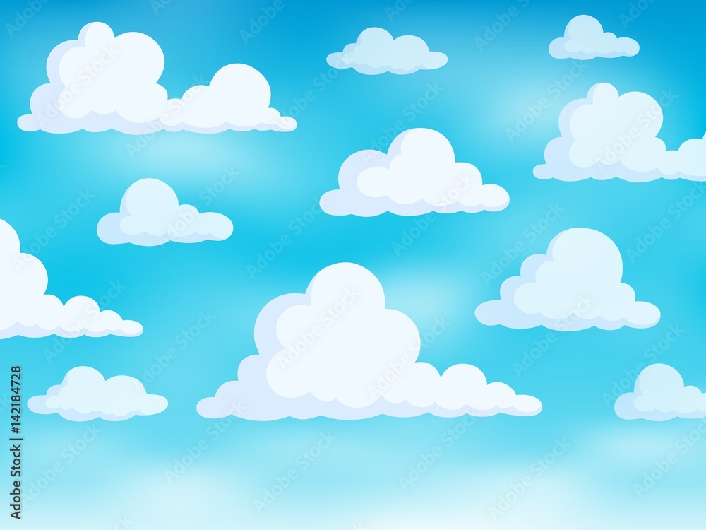 Clouds on sky theme 3