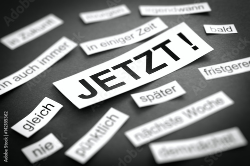Schilderij op canvas Der Fokus auf JETZT!