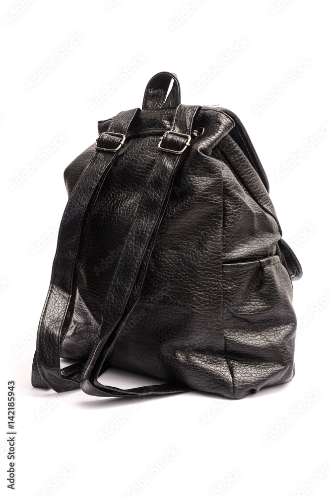 women's leather backpack isolated women's leather backpack isolated