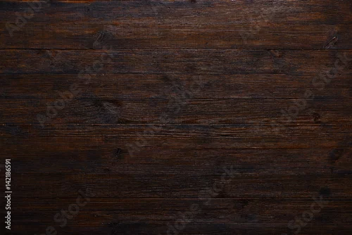 Obraz Ciemnego drewno stołu tekstury tła odgórny widok