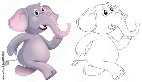 Doodle animal for elephant