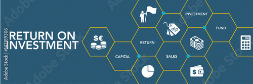 Return On Investment Icon Concept