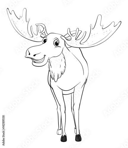 Doodle animal for moose