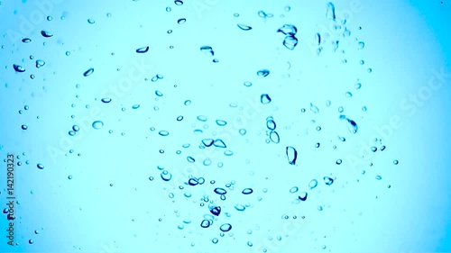 bubbles in water slow motion photo