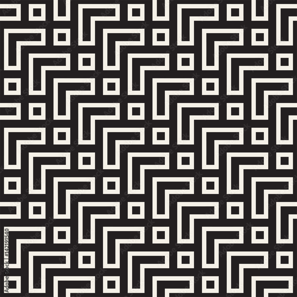 Maze Tangled Lines Contemporary Graphic. Abstract Geometric Background Design. Vector Seamless Pattern. Maze Tangled Lines Contemporary Graphic. Abstract Geometric Background Design. Vector Seamless Pattern.