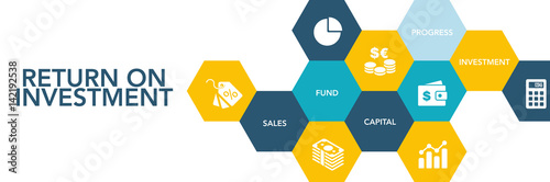 Return On Investment Icon Concept