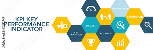 Kpı Key Performance Indıcator Icon Concept