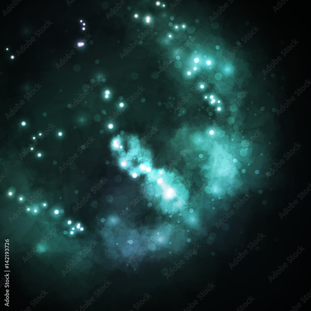 Fototapeta premium Starry background, rich star forming nebula