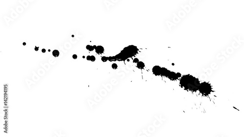 Ink drops on dry paper 19