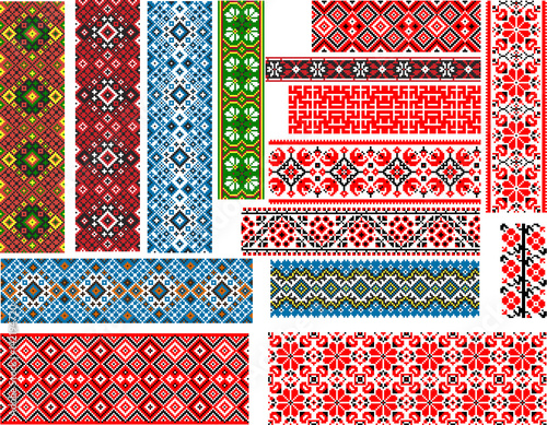 Set of Patterns for Embroidery Stitch