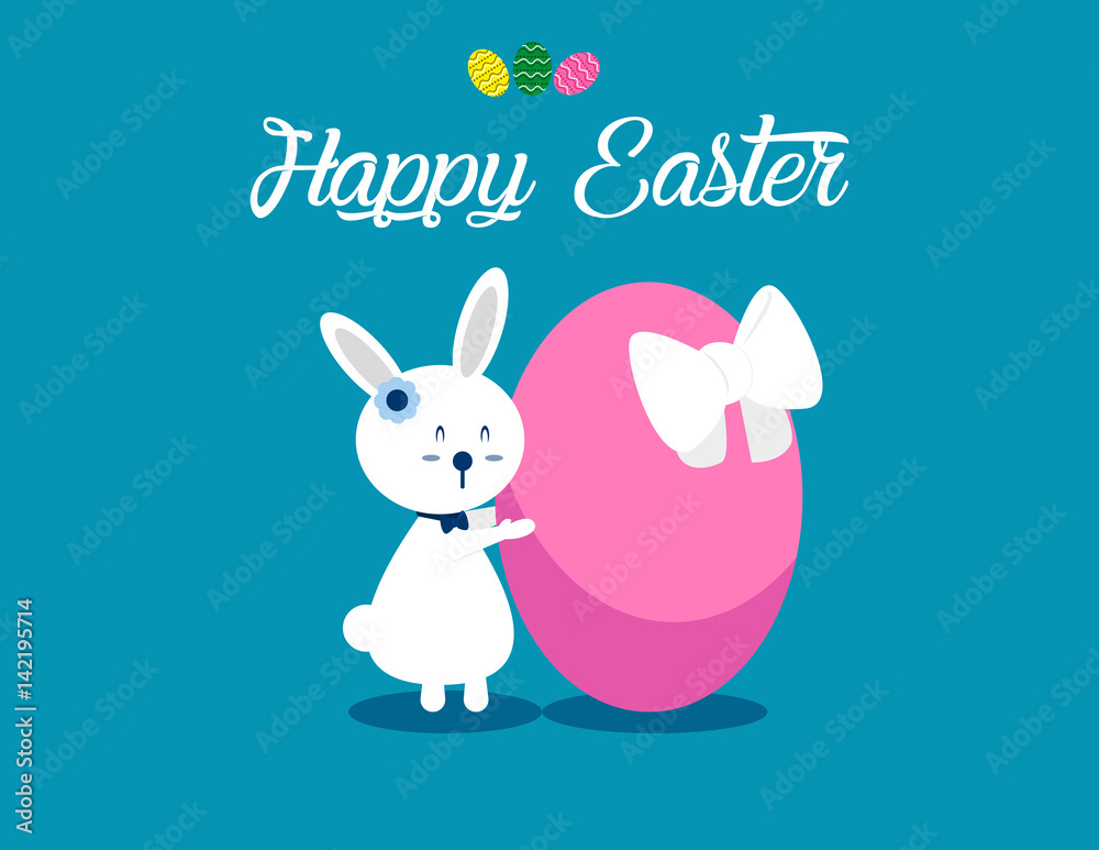 Lovely easter bunnies set. Concept easter illustration. Vector cartoon character and abstract. Lovely easter bunnies set. Concept easter illustration. Vector cartoon character and abstract.