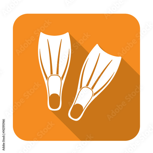 Diving flippers icon