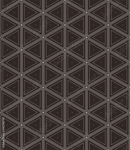 Seamless geometric triangle pattern.