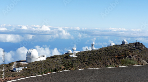 The observatory on the La Palma Island.Canary.