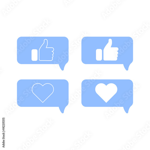 Modern icons in simple flat style at colorful background isolated on white background for your project. Vector illustration. Set of icons for website or application. Social network web icons.