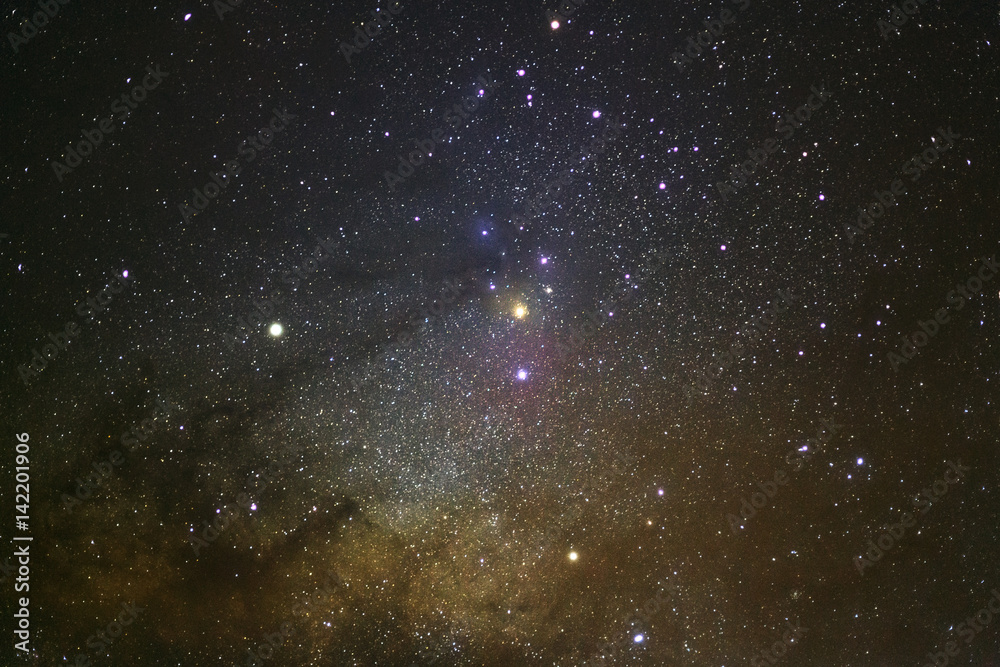Close up - A wide angle view of the Antares Region of the Milky Way