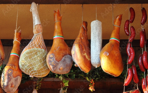 Parma Ham hanging photo