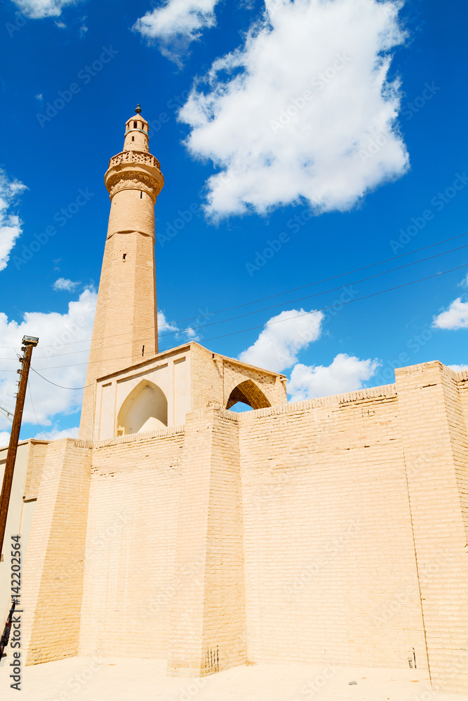 in iran    minaret near the  sky