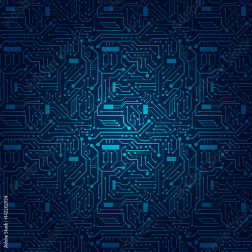 Circuit Board Background (blue)