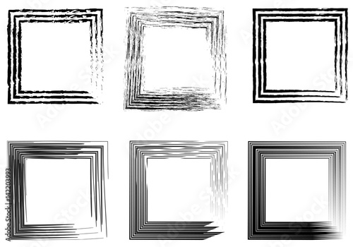 set of abstract photo frame...