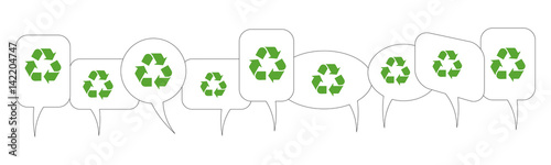 Sprechblasen - Recycling